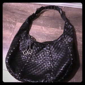 Black purse with studs